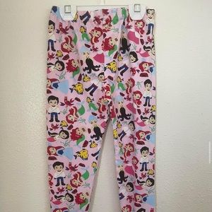 Disney Ariel Theme Boutique Custom Pants Leggings with Ruffle Bottom Size 4/5